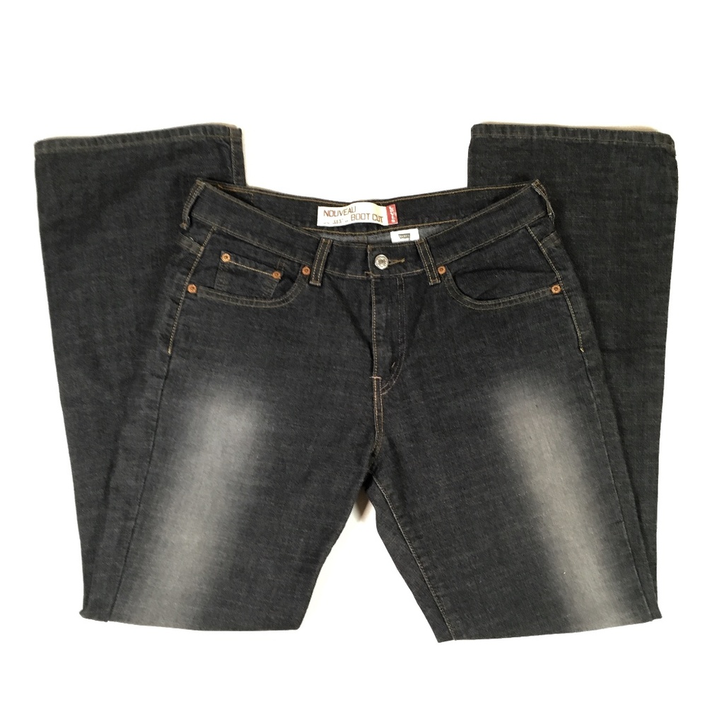 Levi's 313 Nouveau Boot Cut Gray Denim Jeans